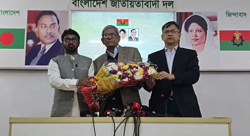 বিএনপিতে যোগ দিলেন গণঅধিকার পরিষদের রাশেদ খাঁন