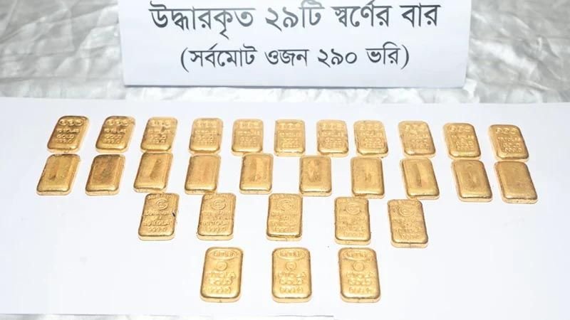 চট্টগ্রামে ছিনতাইয়ের ২৯০ ভরি স্বর্ণ ঢাকায় উদ্ধার, সাবেক এএসআইসহ গ্রেপ্তার ৬
