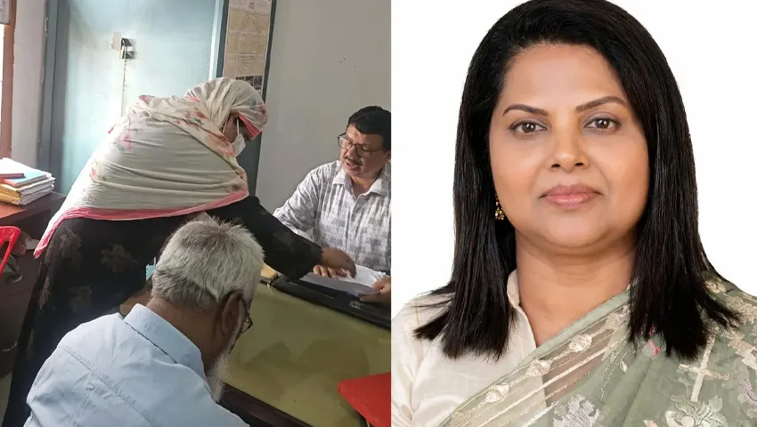 জনগণ কেমন সেবা পাচ্ছেন দেখতে বোরকা পরে ভূমি অফিসে ডিসি
