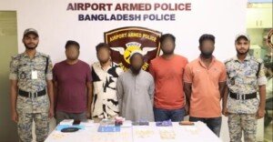 শাহজালাল বিমানবন্দরে ৬৭ ভরি সোনা জব্দ, আটক ৭